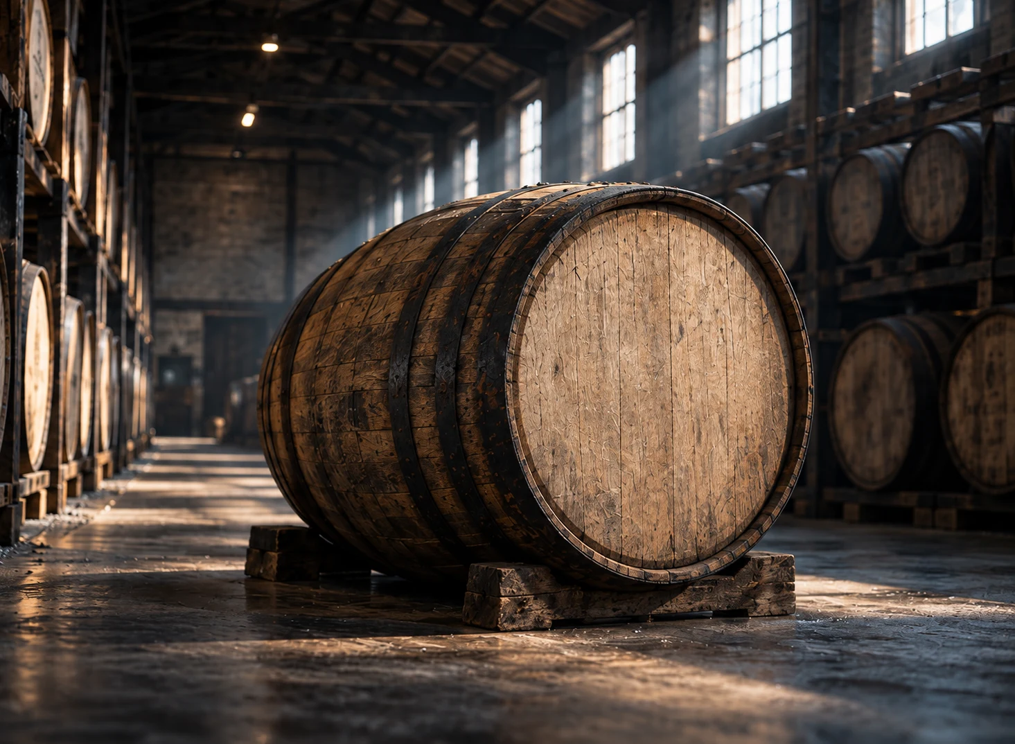 Representative oak cask photograph